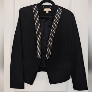 Michael Kors Black Studded Women's Blazer